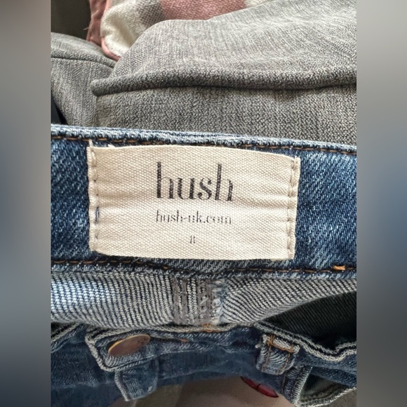 Hush cult blue star denim cropped jeans size 8 - Picture 5 of 8